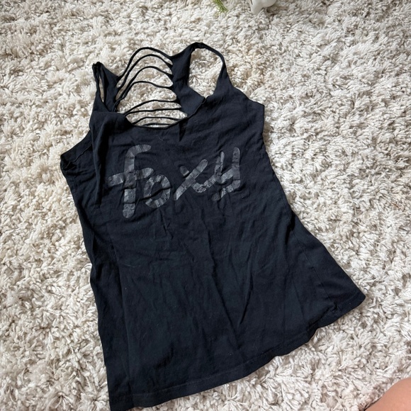 Tops - Chic and Fox Women's vintage 2000 Y2K stylish Black Strappy Tank Top black tank